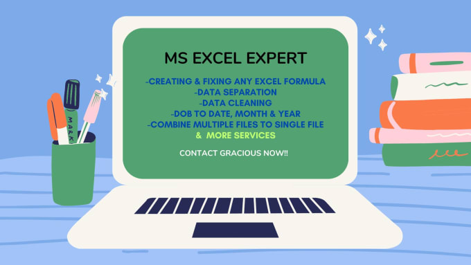 Gig Preview - Create, fix any excel formula, separate, clean, merge the data in ms excel