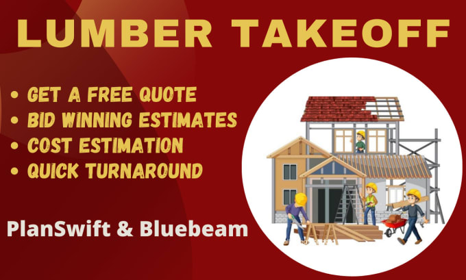 Gig Preview - Provide lumber takeoff wood framing takeoff and cost estimation