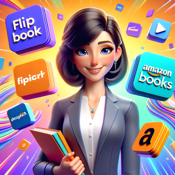 Gig Preview - Create attractive flipbook, flipsnack, designrr, and amazonbook