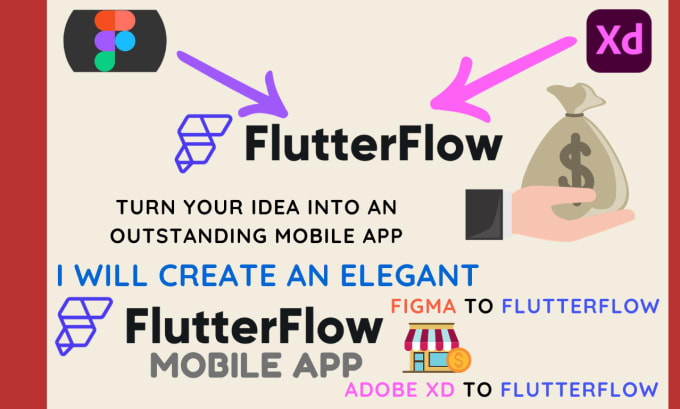 Gig Preview - Do mobile app development flutter developer flutterflow develop IOS android