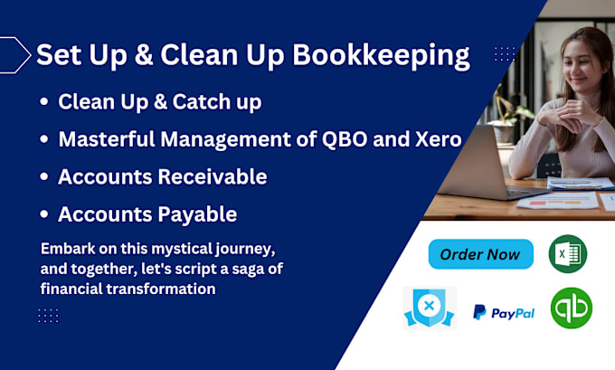 Gig Preview - Do setup, clean up and bookkeeping in quickbooks and xero