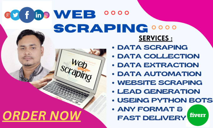 Gig Preview - Do web scraping, data mining ,website scraping in python