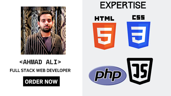 Gig Preview - Be your full stack ecommerce web developer in PHP js HTML CSS