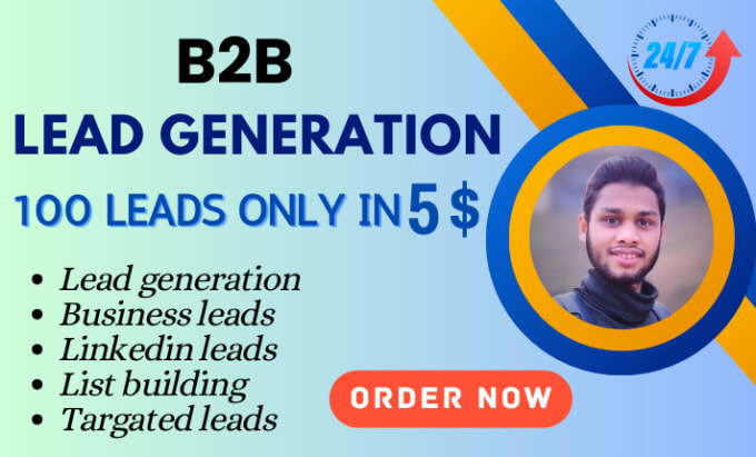 Gig Preview - Do b2b lead generation , list building for targeted company