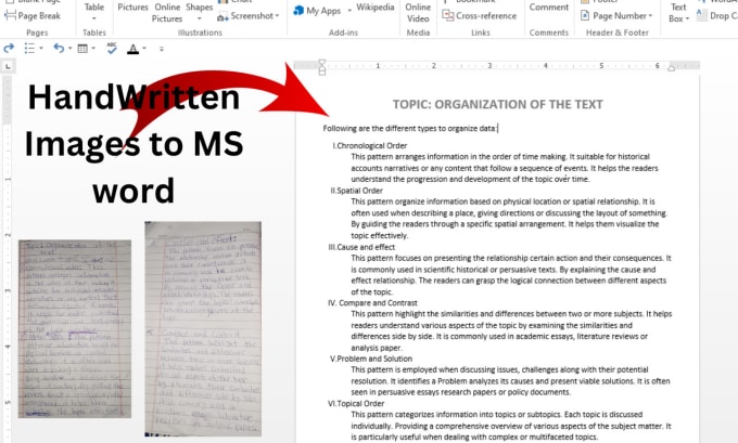 Gig Preview - Retype, transcribe scanned documents and images to ms word