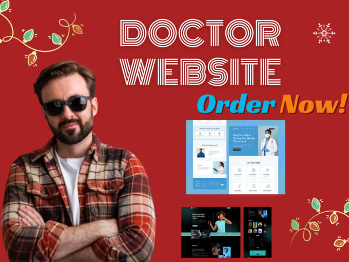 Gig Preview - Do doctor website and non profitable website