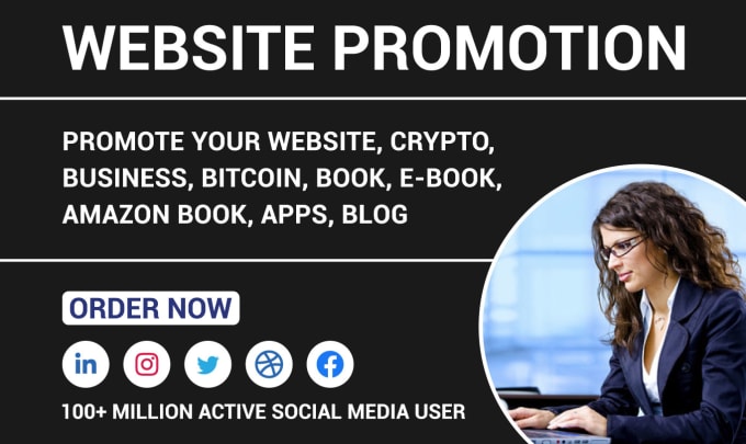 Gig Preview - Promote your website, store, blog, crypto and amazon products marketing