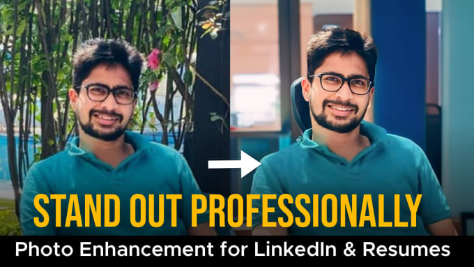 Gig Preview - Do professional photo enhancement for linkedin and resumes