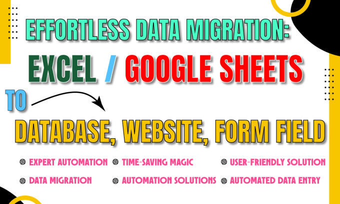 Gig Preview - Do effortless data migration excel sheets to database