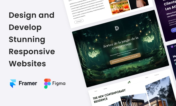 Gig Preview - Design and develop stunning website using figma and framer