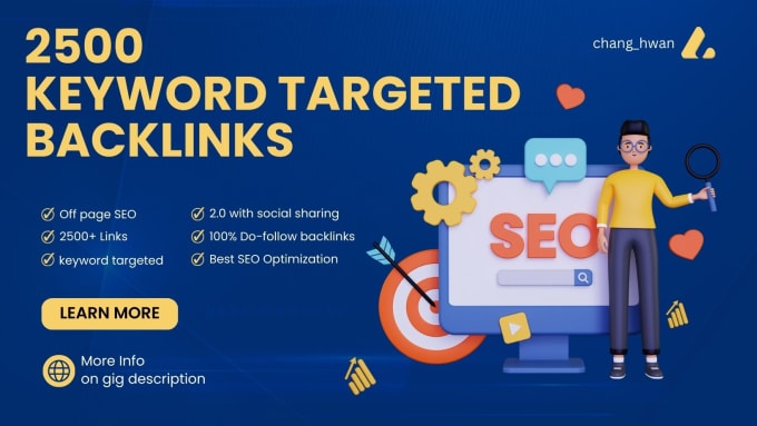 Gig Preview - Build keyword targeted backlinks 2500 links