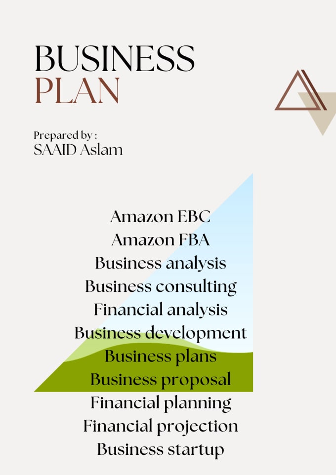 Gig Preview - Create a investor ready business plan and financial plan