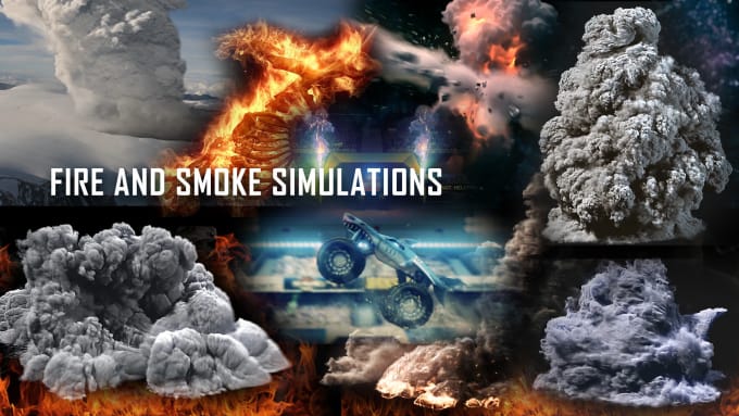 Gig Preview - Do fire and smoke simulations for your projects