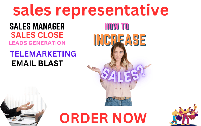 Gig Preview - Sales representative telemarketing, sales closer sales pitch