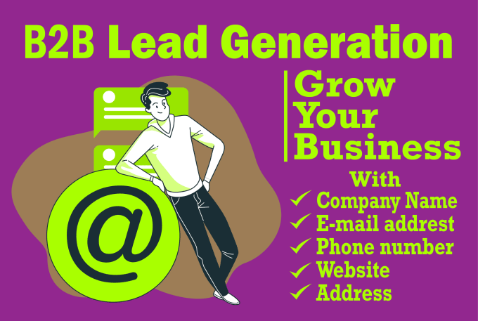 Gig Preview - Do b2b lead generation, web research, email list building