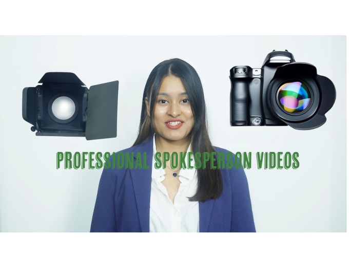 Gig Preview - Make captivating and informative spokesperson videos