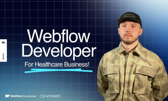 Gig Preview - Create webflow website for your healthcare business