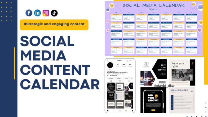 Gig Preview - Create social media content calendar to boost account growth