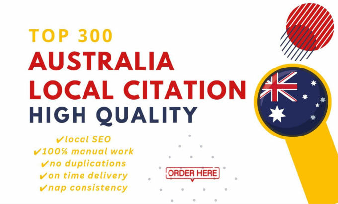 Gig Preview - Do 300 australia local citation and directory submission for australian business