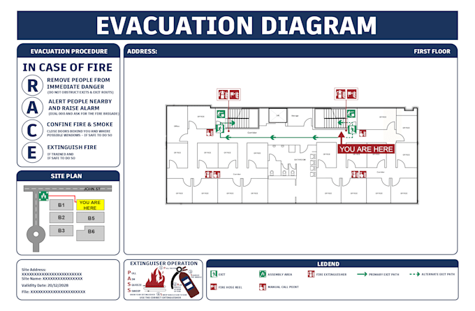 Gig Preview - Design fire emergency evacuation plan for any type of building