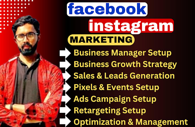 Gig Preview - Do facebook instagram meta ads campaign manager, fb advertising, marketing