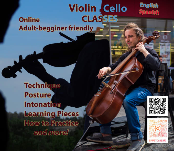 Gig Preview - Give you violin or cello class based on a video you send