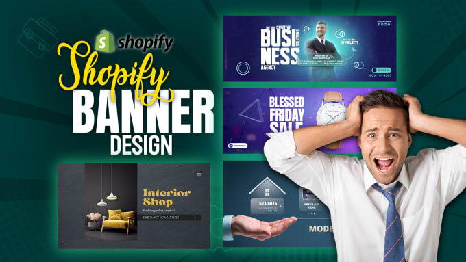 Gig Preview - Design shopify banner website banner design or banner design for your store