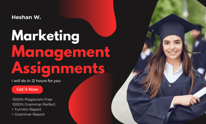 Gig Preview - Do your marketing assignment in 12 hours