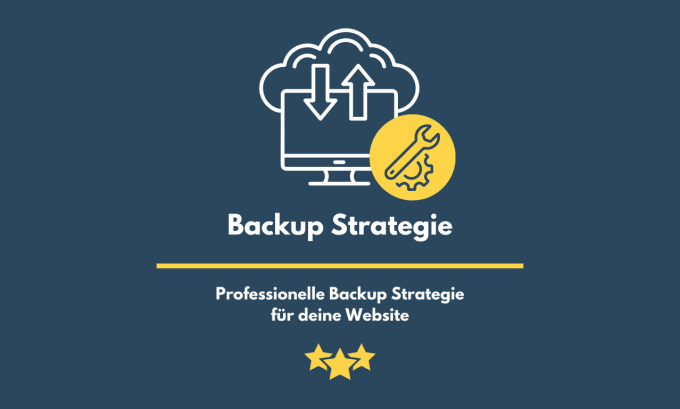 Gig Preview - Create the backup strategy for your website