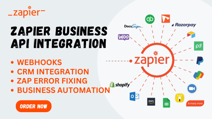 Gig Preview - Help set up or fix zapier zap integration