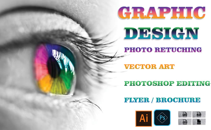 Gig Preview - Graphic design,retouching, and enhancing,colour balanceing