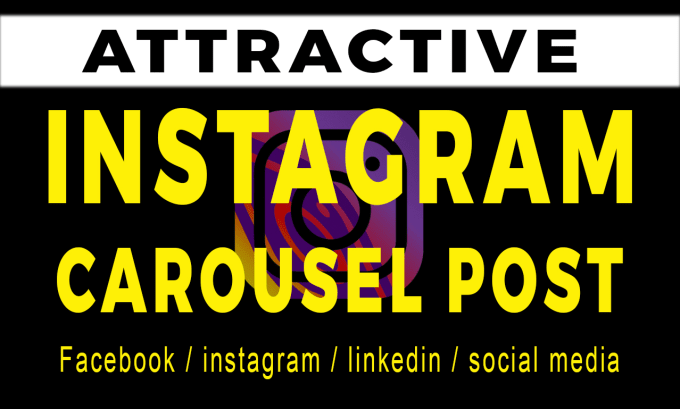 Gig Preview - Design attractive social media carousel post for instagram