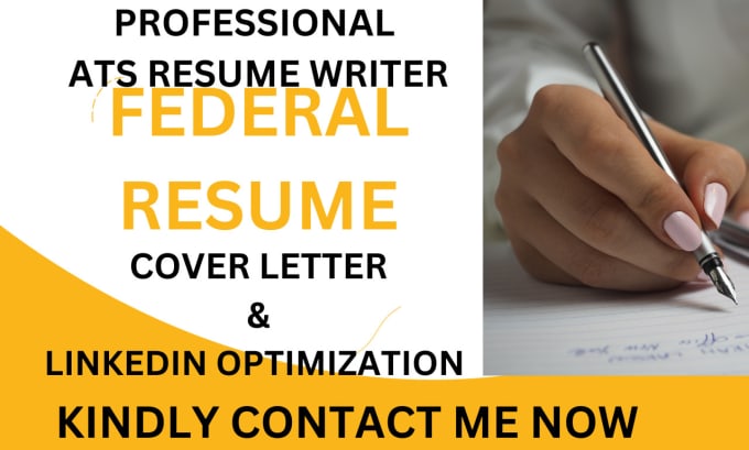 Gig Preview - Write you usajobs or federal resume and cover letter