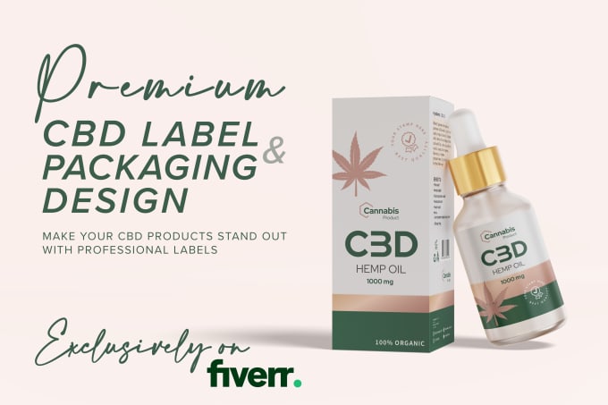 Gig Preview - Do top quality cbd label, packaging design