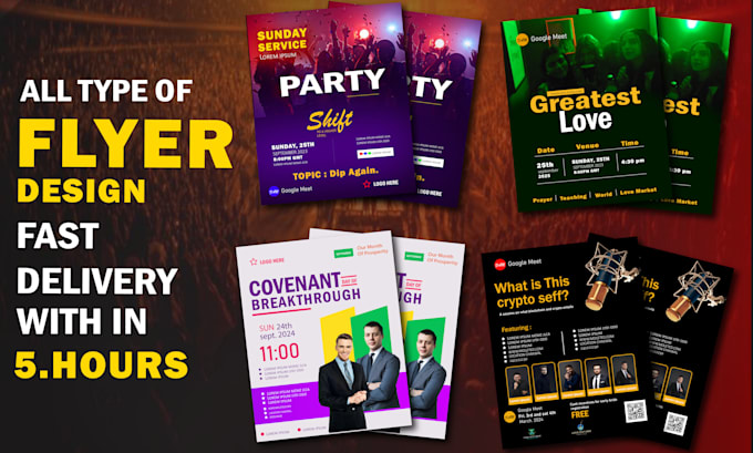 Gig Preview - Do business, event poster, flyer and post design in 24 hours