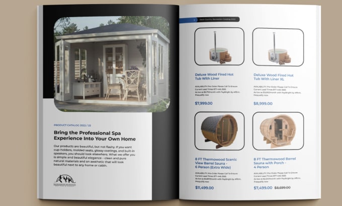 Gig Preview - Design products catalog and brochure