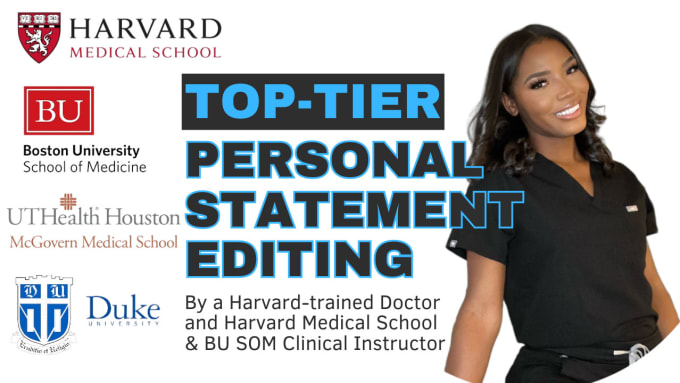 Gig Preview - Perfect your medical school personal statement to perfection