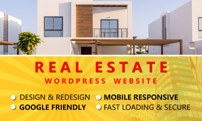 Gig Preview - Create real estate website design, real estate website