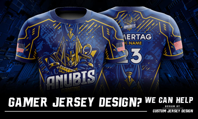 Gig Preview - Do personalized esports jersey design for gaming teams