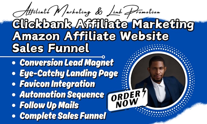 Gig Preview - Do guaranteed clickbank affiliate marketing, amazon website to skyrocket sales