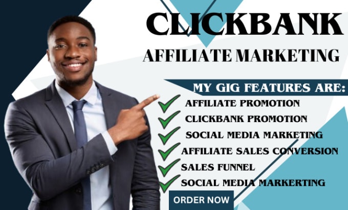 Gig Preview - Do clickbank affiliate marketing link promotion digistore redbubble etsy sales