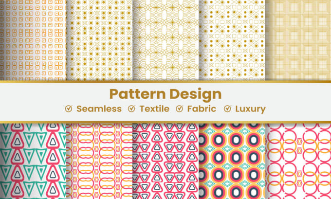 Gig Preview - Design textile fabric seamless or clothing vector pattern