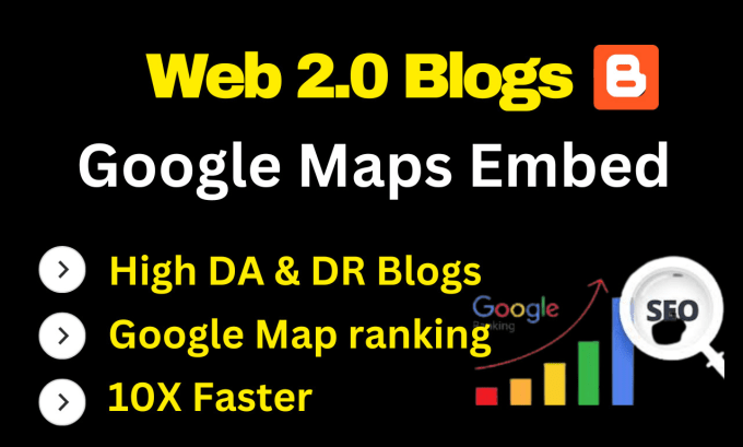 Gig Preview - Embed your google map on 8000 web 2 0 blogs