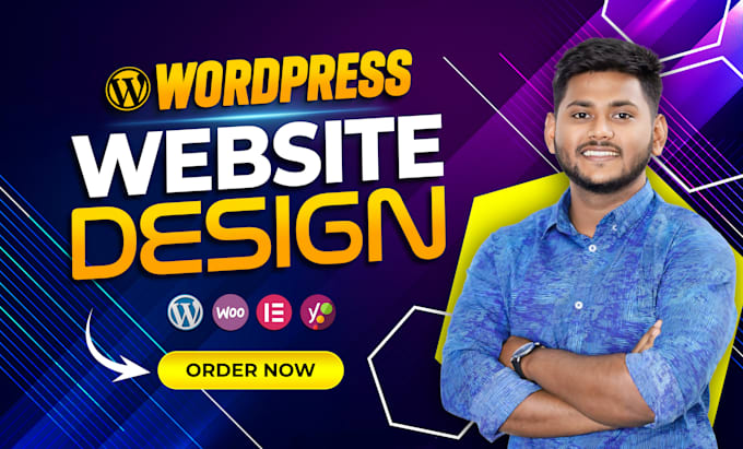 Gig Preview - Build wordpress website, custom wordpress website, business website development