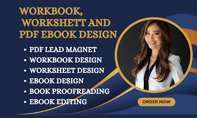 Gig Preview - Design workbook, worksheet, pdf lead magnet, brand ebook for digital products