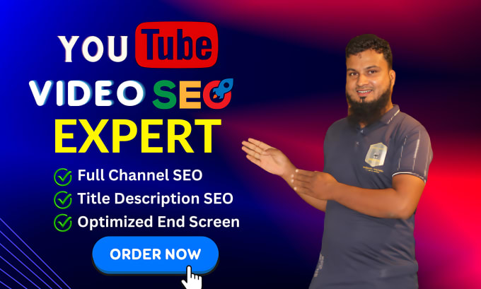 Gig Preview - Do best youtube video SEO expert and channel organic growth