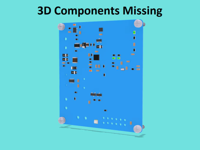 Gig Preview - Design missing components of pcb or 3d model of pcb