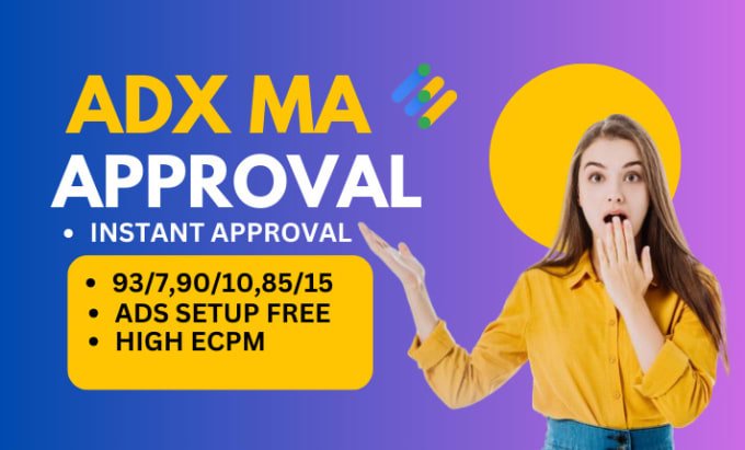 Gig Preview - Approved your website from google ma adx approval and ads setup