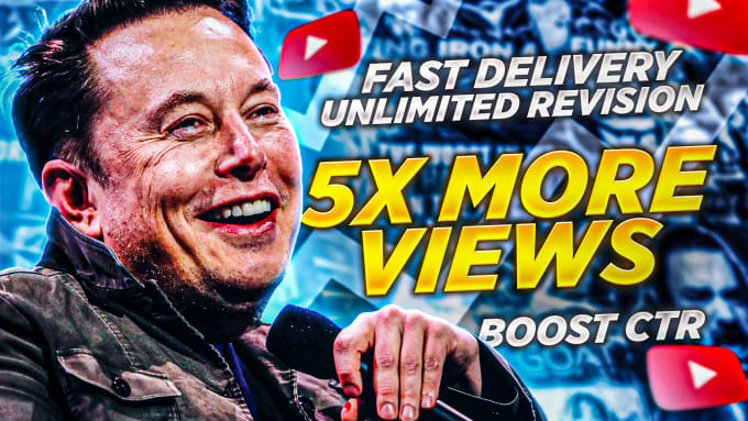 Gig Preview - Design eye catching custom youtube thumbnail for any niche