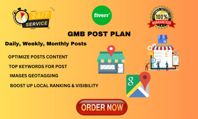 Bestseller - write and create monthly gmb post with geotag images